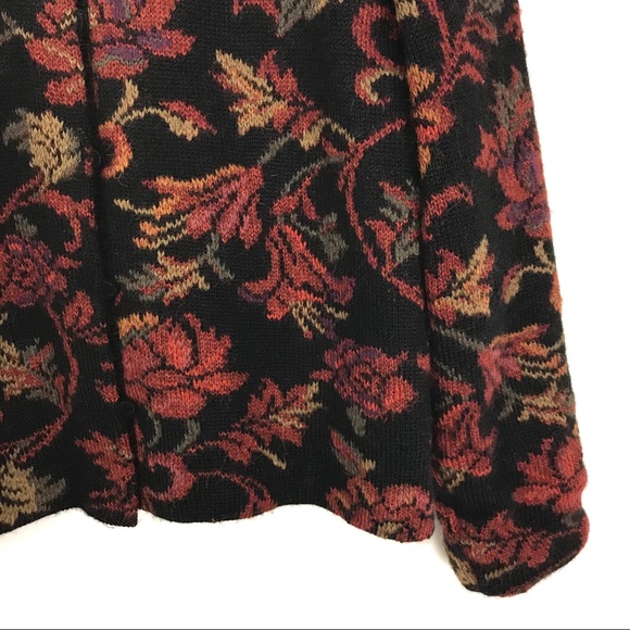 Peruvian Connection Floral Print Blazer Alpaca A7 - Picture 3 of 8